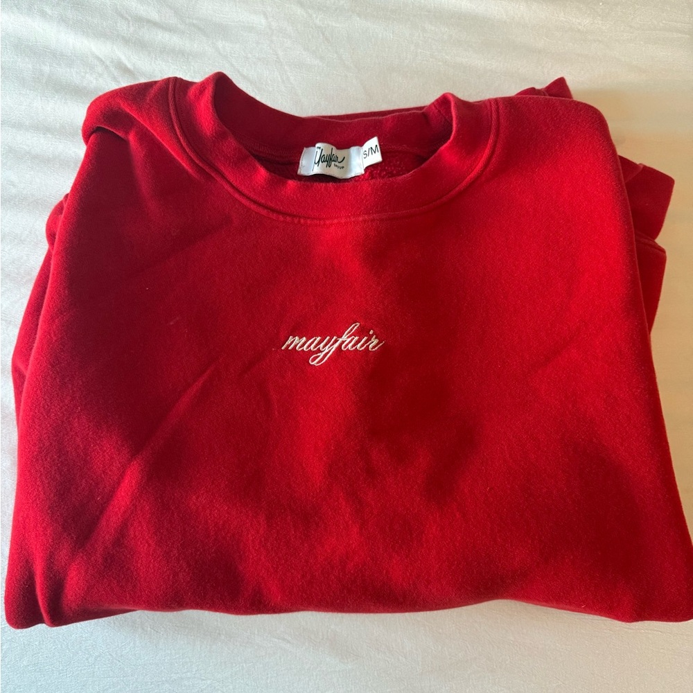 Red Graphic Sweatshirt and Shorts Set - Picture 3 of 7